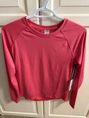 RBX Women's Long Sleeve Athletic Tee - Coral Pink
